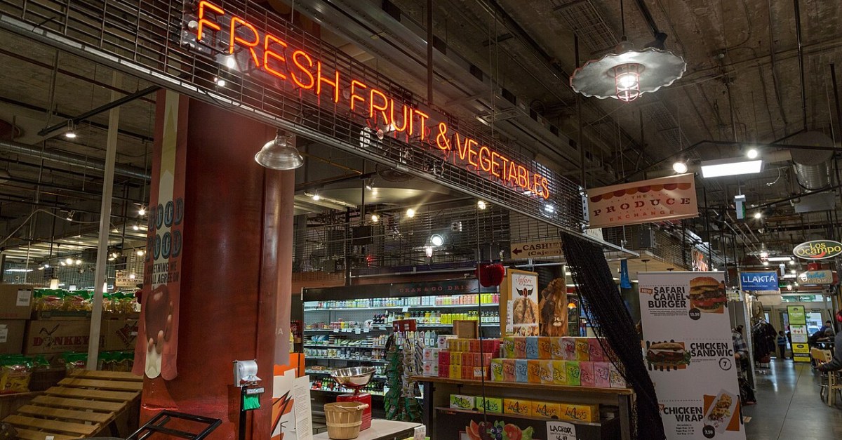 Food stalls inside Midtown Global Market, Minneapolis
